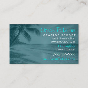 Tropical Resort Beachfront Hotel & Seaside Inn Business Card