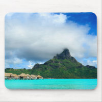 Tropical resort on Bora Bora mousepad
