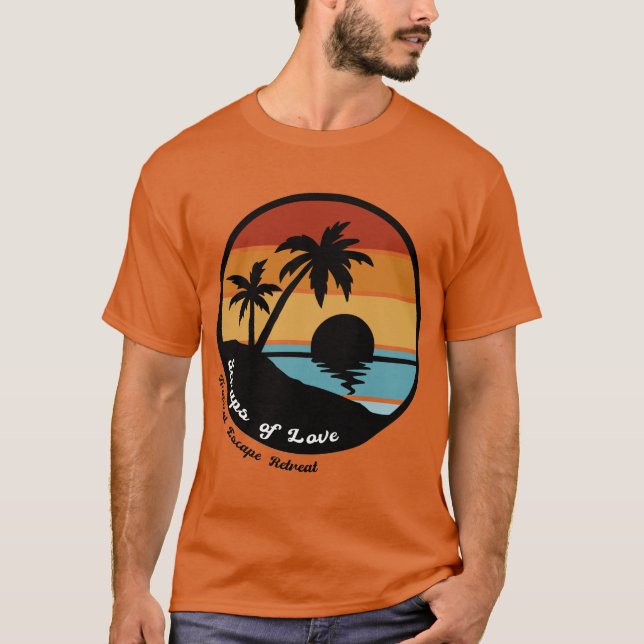 Tropical Retreat T-Shirt (with retreat name) (Front)