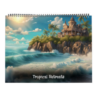 Tropical Retreats by Ivy and Bat Art Calendar