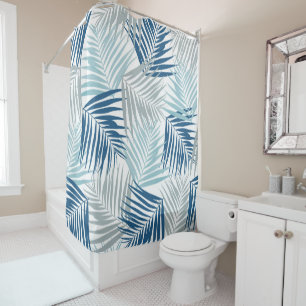 Tropical Retro #4 (Coastal Vibes) #palms #decor  Shower Curtain