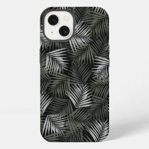 Tropical Retro Night Pattern #2 #palms #decor #art iPhone 13 Case