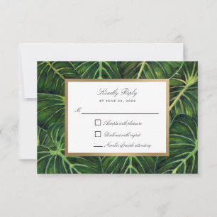 Tropical Romance II RSVP Card