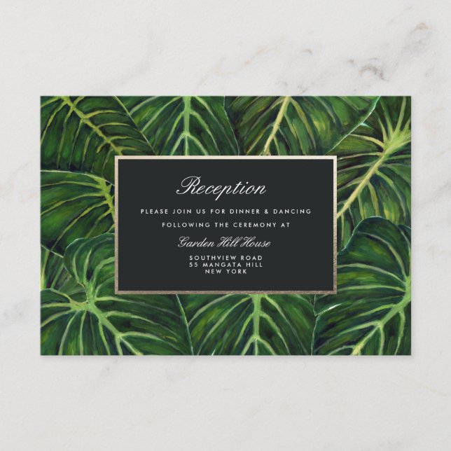 Tropical Romance / Reception Enclosure Card (Front)