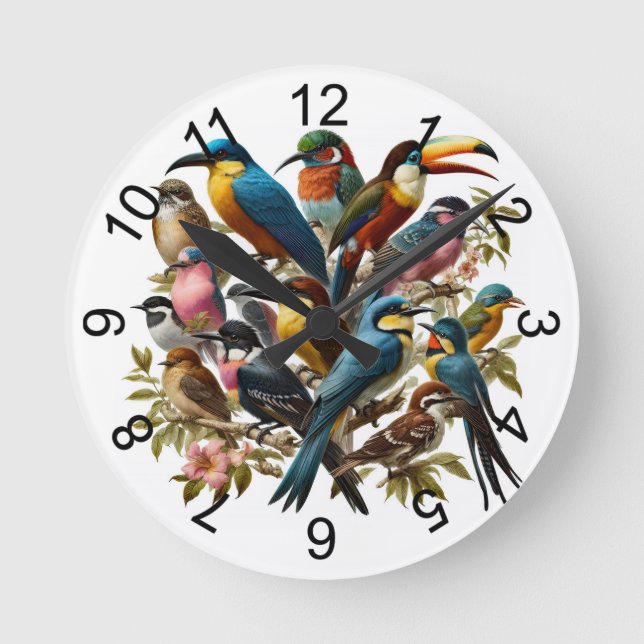 Tropical Round Clock (Front)