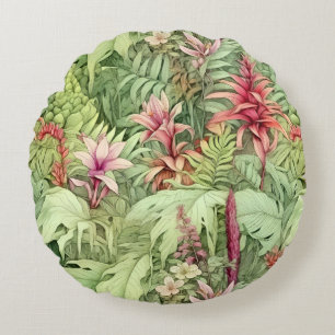 Tropical  round cushion