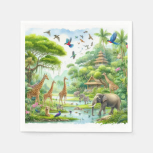 Tropical safari jungle Napkins
