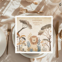 Tropical Safari Wild One Jungle Animals Birthday