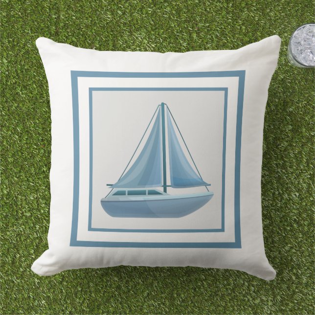 Tropical Sail Cushion (Grass)