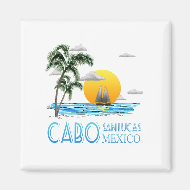 Tropical Sailing Cabo San Lucas Mexico Magnet (Front)