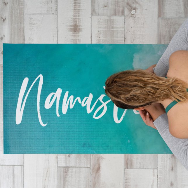 tropical sand beach ocean meditation personalised  yoga mat (Creator Uploaded)
