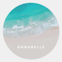 tropical sand beach ocean sunny waves modern
