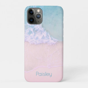 Tropical Sand Beach with Turquoise Sea Monogram Case-Mate iPhone Case
