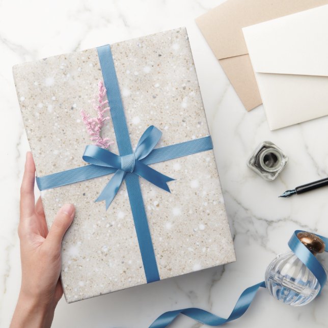 Tropical Sand Glitter   Wrapping Paper (Gifting)