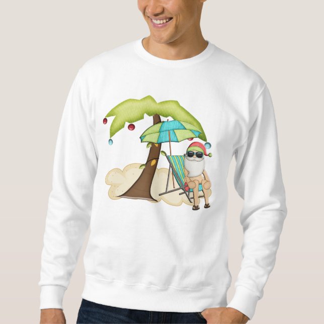 Tropical Santa Christmas Sweatshirt (Front)