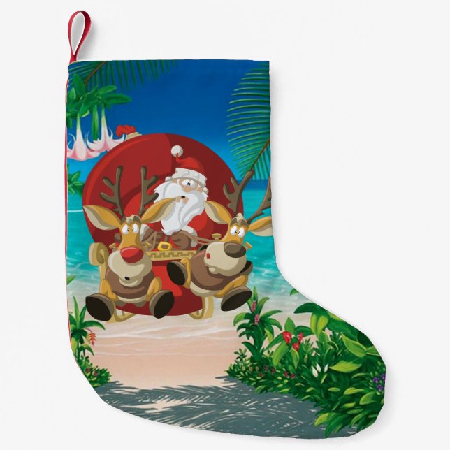tropical santa's wild ride stocking (Front)