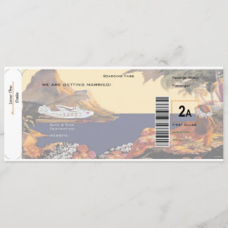 Tropical Save The Date - First Class 2A