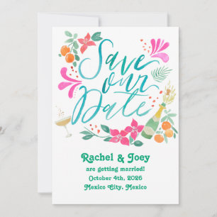 Tropical Save the Date Invitation