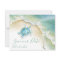 Tropical Save the Date with Watercolor Sea Turtle
