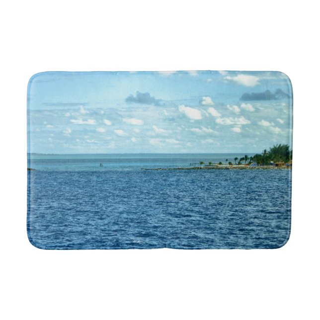 Tropical Scene Bath Mat (Front)