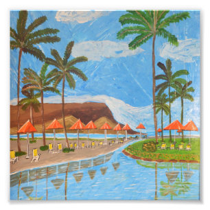 Tropical Scene Photo  Print