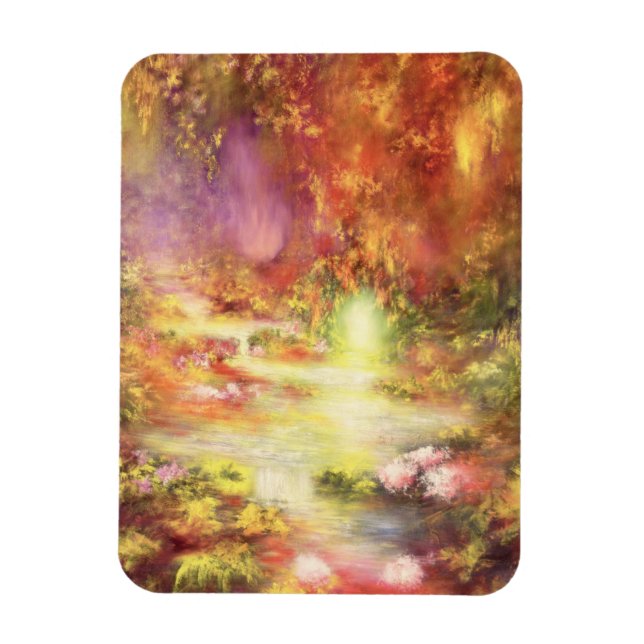 Tropical Scenery 1990 Magnet (Vertical)