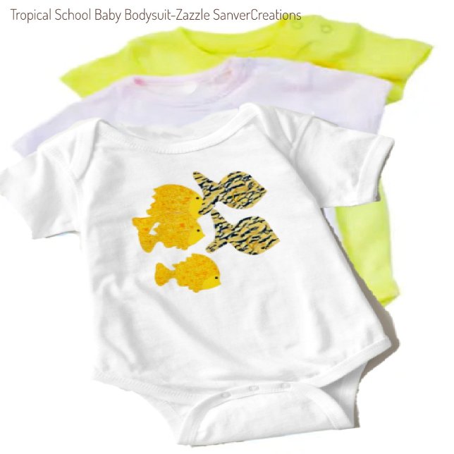 Tropical School Baby Bodysuit (Creator Uploaded)
