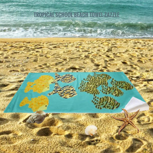 Tropical School Beach Towel