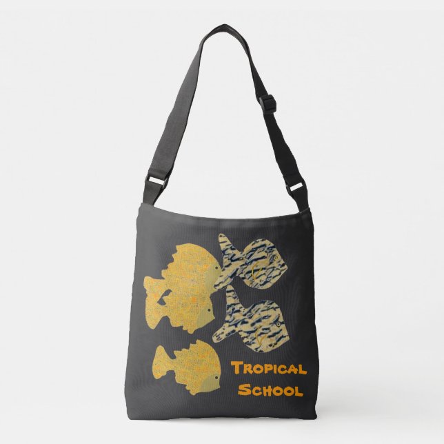 Tropical School   Crossbody Bag (Front)