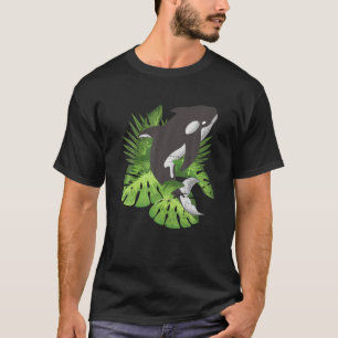 Tropical Sea Orca Ocean Animal Lover Whale Gift Ki T-Shirt