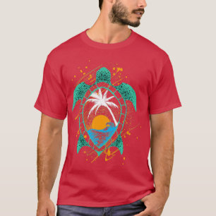 Tropical Sea Turtle Beach Sea Turtle T-Shirt