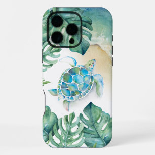 Tropical Sea Turtle iPhone Case