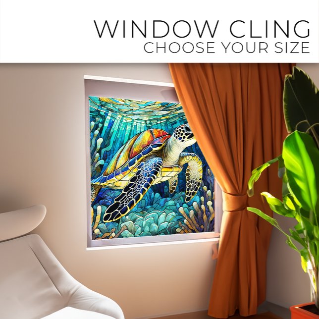 Tropical Sea turtle Stained glass art (Creator Uploaded)