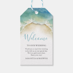 Tropical Sea Turtle Welcome Watercolor Gift Tags