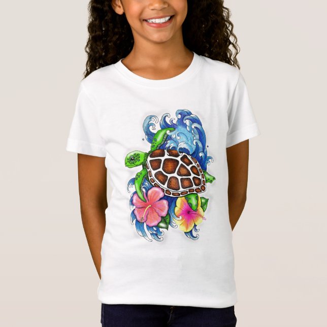 Tropical Sea Turtles T-Shirt (Front)