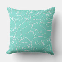 Tropical Seafoam Green for Girls with Name