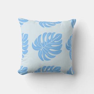 Tropical seamless ethnic pattern with exotic leave cushion