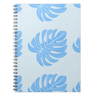 Tropical seamless ethnic pattern with exotic leave notebook