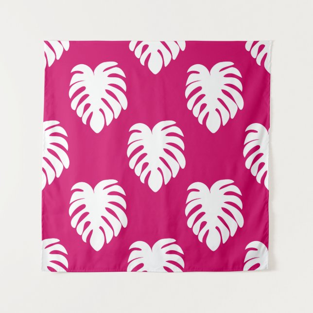 Tropical seamless pattern with monstera. art,backg tapestry (Front)