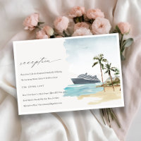 Tropical Seascape Cruise Palm Wedding Reception