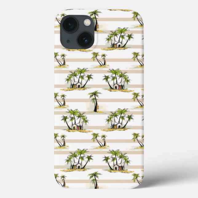 Tropical Shack And Palms Case-Mate iPhone Case (Back)
