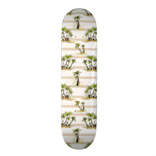 Tropical Shack And Palms Skateboard