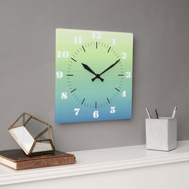 Tropical Shades  Square Wall Clock (Office)
