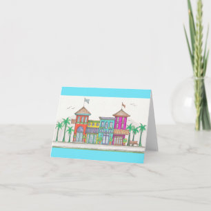 Tropical Shops Notecard