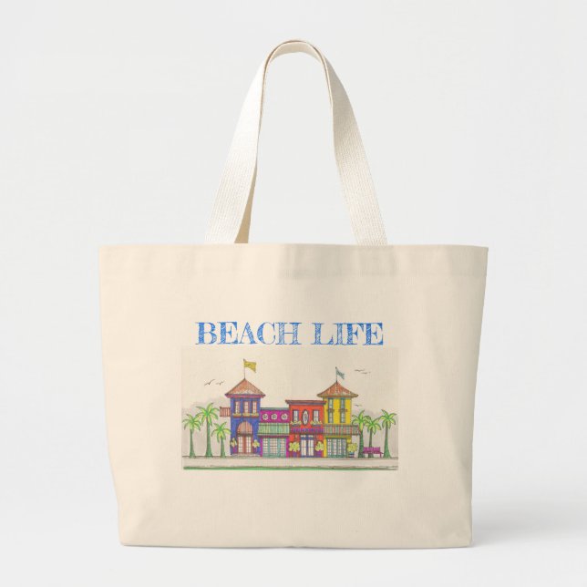 Tropical Shops Tote Bag (Front)