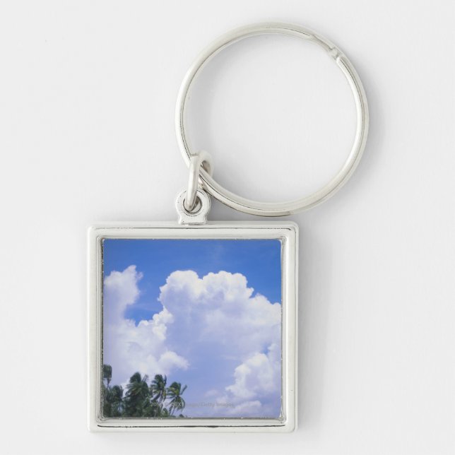 Tropical shoreline key ring (Front)