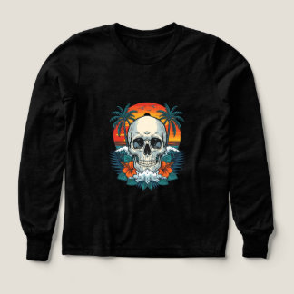 Tropical skull sunset