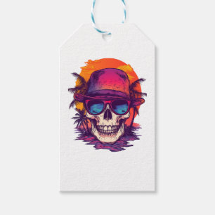 Tropical Skull Vibe Gift Tags