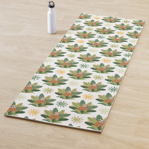 Tropical Sloth Pattern Yoga Mat