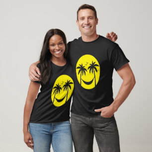 "Tropical Smile - Palm Trees & Hammock Sunset" T-Shirt